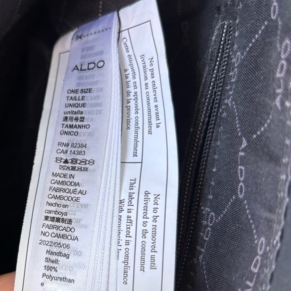 ALDO Black and Snake‎ Print Satchel Bag - Picture 9 of 9